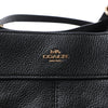 Coach Lexy Pebbled Leather Shoulder Bag in Black Secondhand