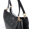 Coach Lexy Pebbled Leather Shoulder Bag in Black Secondhand