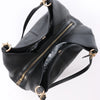 Coach Lexy Pebbled Leather Shoulder Bag in Black Secondhand
