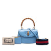 Secondhand Gucci Small Calfskin 1947 Bamboo Top Handle Bag