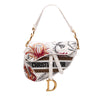 Dior Canvas Embroidered Camouflage Flowers Saddle Bag Secondhand