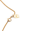 Chanel Gold Plated Crystal Round Pendant Necklace Secondhand
