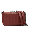 Secondhand Bottega Veneta Nappa Intrecciato Double Zip Shoulder Bag