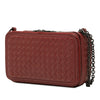 Secondhand Bottega Veneta Nappa Intrecciato Double Zip Shoulder Bag