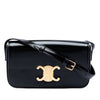 Secondhand Celine Shiny Calfskin Triomphe Claude Shoulder Bag