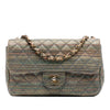 Chanel Paris Seoul Small Metallic Lambskin Striped Flap Secondhand