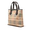 Burberry Haymarket Check Coated Canvas Tote Secondhand
