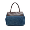 Chanel CC Denim and Leather Tote Secondhand