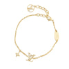 Louis Vuitton Gold Plated Crystal Iconic Bracelet Secondhand
