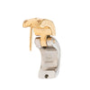 Louis Vuitton Gold Plated Nanogram Hoop Earrings Secondhand