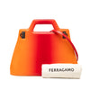 Ferragamo Gradient Brushed Calfskin Gancini Wanda Top Handle Bag Secondhand