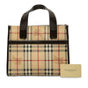 Burberry Haymarket Check Coated Canvas Handbag Secondhand