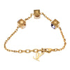 Louis Vuitton Gold Plated Gamble Crystal Bracelet Secondhand