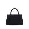 Chanel Small Chevron Caviar So Black Coco Top Handle Bag Secondhand