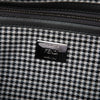 Fendi FF Embroidered Wool Houndstooth Baguette Satchel Secondhand