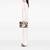 Fendi Karl Kollage Printed Leather Zip Clutch Secondhand