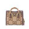 Gucci Medium Jumbo GG Canvas Bamboo Diana Satchel Secondhand