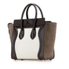 Celine Micro Tricolor Nubuck and Calfskin Luggage Tote Secondhand