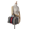 Secondhand Gucci GG Canvas Web Boston
