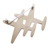 Chanel Enamel CC Striped Airplane Brooch Secondhand