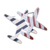 Chanel Enamel CC Striped Airplane Brooch Secondhand