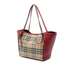Burberry Small Haymarket Check Coated Canvas and Calfskin Canterbury Tote Secondhand