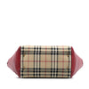 Burberry Small Haymarket Check Coated Canvas and Calfskin Canterbury Tote Secondhand