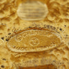 Chanel Gold Plated Rue Cambon Crest Clip On Earrings Secondhand
