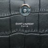 Secondhand Saint Laurent Small Croc Embossed Leather Monogram Kate Tassel Crossbody