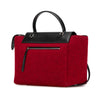 Secondhand Celine Mini Felt and Calfskin Belt Satchel