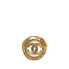 Chanel Gold Plated CC Brooch Secondhand