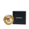 Chanel Gold Plated CC Brooch Secondhand