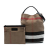 Burberry Medium Mega Check Canvas Ashby Bucket Bag Secondhand