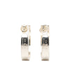 Secondhand Gucci Sterling Silver Square G Cutout Hoop Earrings