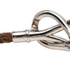 Hermès Palladium Plated and Leather Atame Knot Bracelet Secondhand