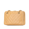 Chanel CC Chevron Quilted Lambskin Chain Shoulder Bag Secondhand