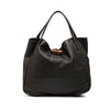 Gucci Large Pebbled Deerskin Bamboo Hip Tote Secondhand