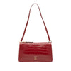 Burberry Small Crocodile Embossed Leather TB Shoulder Bag Secondhand
