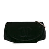 Chanel CC Velvet Half Moon Wallet on Chain Secondhand