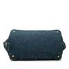 Prada Large Denim Canapa Logo Tote Secondhand
