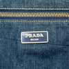 Prada Large Denim Canapa Logo Tote Secondhand