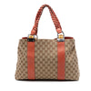 Gucci Medium GG Canvas Bamboo Libeccio Tote Secondhand