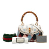 Gucci Small Calfskin Lovelight Bamboo Top Handle Bag Secondhand