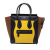 Celine Micro Tricolor Leather Luggage Tote Secondhand