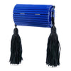 Saint Laurent Ribbed Acrylic and Lambskin Fringe Monogram Opium Box Bag Secondhand