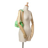 Fendi Zucca Embossed Leather Chain Midi Baguette Secondhand