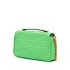 Fendi Zucca Embossed Leather Chain Midi Baguette Secondhand