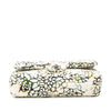 Chanel Medium Classic Chevron Tweed Floral Double Flap Secondhand