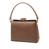 Gucci Grained Calfskin Bamboo Satchel Secondhand
