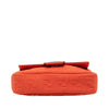 Fendi Zucca Embossed Technical Fabric Chain Midi Baguette Secondhand